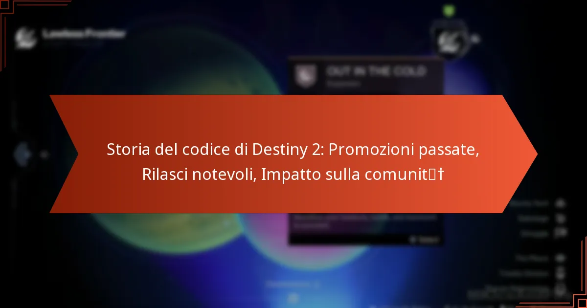 Storia del codice di Destiny 2: Promozioni passate, Rilasci notevoli, Impatto sulla comunità